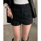  брюки [WEB ограничение ] полоса рисунок юбка брюки [ взрослый casual надеты поворот сила выдающийся ][ повторное поступление ] женский 