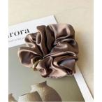 シュシュ 「 ammy. / エイミードット 」 ゴールドリング サテン風 シュシュ / ヘアアクセサリー