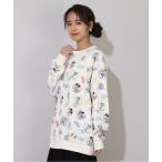 トレーナー スウェット 親子お揃い ディズニー WEB限定 キャラクター総柄トレーナー 0903A レディース メンズ