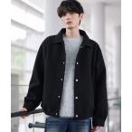 ブルゾン アウター ウールテックメルトン ビッグシルエット短丈ブルゾン メンズ