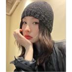 ニット帽 ニットキャップ 「OKUOKU　0909」ラメニットビーニー oku-bosi-2-14 メンズ レディース