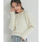 ニット セーター 「最強モテニット」お花スパンコールラメフェザーニット レディース