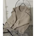 ニット セーター ダンボールニットコクーンラインプルオーバー レディース