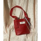 トートバッグ 「GRAIN/グレイン」ビーズチャーム付きベルトバッグ レディース