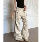 カーゴパンツ 「LAMPOON」フレアカーゴパンツ レディース