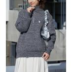 セーター ニット U.S. POLO ASSN./ユーエスポロアッスン メランジハーフジップ メンズ レディース