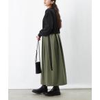 ワンピース LC/LLL カット布帛切替ワンピース