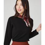 ショッピングパープル ニット セーター 「手洗い可」ハートネックのニットトップス レディース