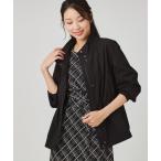 ショッピングブルゾン ブルゾン アウター 「手洗い可／裏地なし／ウエスト絞り可」スタンド衿ブルゾン レディース