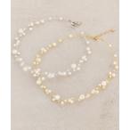 ショッピングパール ネックレス ワイヤーパールネックレス レディース