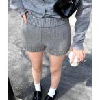 ショッピングショートパンツ パンツ ニットショートパンツ レディース