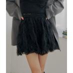 パンツ チュールティアードバルーンショートパンツ レディース