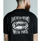 「schott」 半袖Tシャツ M ブラック メンズ