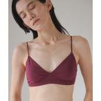 ブラジャー 「RESET」オーガニックコットン混 ブラ（ベージュ、ボルドー）