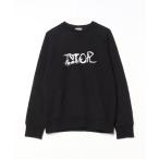 「Dior homme」 刺繍スウェットカットソー L ブラック メンズ