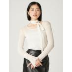 ショッピングニットタイ ニット セーター ロングタイ2wayシアーニットプルオーバー レディース