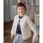 ショッピングキルト ブルゾン アウター 「ドッキング可能」ネコキルトブルゾン キッズ 子供服 女の子