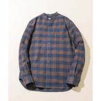 シャツ 「抗菌 / 防臭」「XXLサイズあり」ハイパフォーマンスフランネルバンドカラーシャツ メンズ