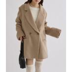 コート アウター 「本日限定価格/2サイズ展開」シャギーダブルジャケット レディース