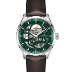 腕時計 HAMILTON 「ハミルトン」 腕時計 Jazzmaster （ジャズマスター） Skeleton オート 自動巻き 40MM グリーン×ブ