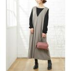 ショッピングマタニティ マタニティ 「マタニティウエア・授乳服」前後2WAYジャンスカワンピース＋トップスセット（産前・産後）