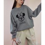 ニット セーター PUBLUX/パブリュクス Minnie Mouse/ミニーマウス ダブルジャガードニット　限定展開 レディース