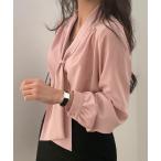 ブラウス シャツ ボウタイブラウス オフィスカジュアル秋服 レディース