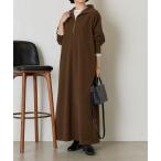 ショッピングパイル ワンピース ハーフジップパイルワンピース