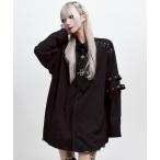 ショッピングネクタイ ブラウス シャツ 「REFLEM/レフレム」ステッチ入りネクタイ付きシャツ レディース メンズ