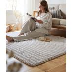 ショッピングモコモコ ラグ ラグマット モコモコ デザインラグ ストライプ ラビットファー調│130×185cm「furry doudou./ファーリードゥドゥ」