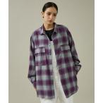 ショッピングシャツ シャツ 「NANGA/ナンガ」OMBRE CHECK W PX BOX SHIRT/ワークシャツ/ユニセックス「WEB限定」 メンズ レディース