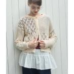 ショッピングパッチワーク カーディガン パッチワークニットカーディガン/patchwork knit cardigan レディース