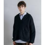 ショッピングFleece セーター ニット 「LURAKU」Fleece Open Collar Polo Knit / フリースオープンカラーポロニット メンズ