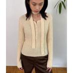 ショッピングニットタイ ニット セーター ナロータイヘンリーネックニット レディース