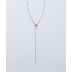 ネックレス 「SV925/K18GP」ペタルチェーンＧＰＹ字ネックレス レディース