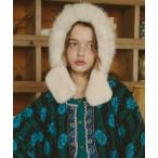 ニット帽 ニットキャップ ファーフードウォーマー レディース