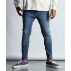 ショッピングオブ ジーンズ STANDARD SLIM JEANS ”UW”：DUFFER定番 ユーズドウォッシ スキニーデニム スリムジーンズ メンズ