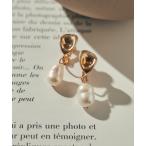  серьги вода жемчуг × metal серьги женский 