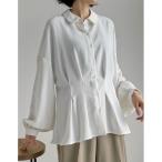 ショッピング接触冷感 ブラウス シャツ 「接触冷感」「UVカット」ポーラウエストタック2WAYスリーブシャツ レディース