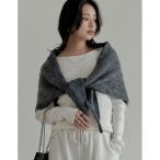  muffler палантин [2025AW COLLECTION] шерсть . вязаный мульти- way треугольник шарф женский 