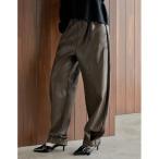 ショッピングリエディ パンツ 「2025AW PRE ORDER」「低身長/高身長サイズ有」フェイクレザーアンクルベルト2WAYパンツ レディース