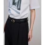 ショッピングベルト ベルト アシンメトリーフォルムバックルレザーベルト レディース