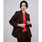 ショッピングセミダブル ジャケット テーラードジャケット ウールフランネルセミダブルジャケット/セットアップ対応 レディース