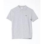 「LACOSTE」 半袖ポロシャツ L グレー メンズ