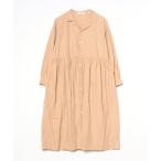 「GYMPHLEX」 長袖ワンピース 14 ベージュ レディース