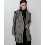 ワンピース ジャケットライクプリーツミニワンピース(HARE)