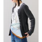 ショッピングカーディガン カーディガン ペプラム切替モールニットカーディガン/イージーケア レディース