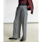 ショッピングモノグラム パンツ モノグラムプリントスムース ワイドパンツ レディース