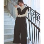 サロペット オーバーオール 「先行予約」フリルデザイン サロペット パンツ レディース