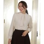 ショッピングブラウス ブラウス シャツ 「4WAY・裏起毛」エニポカ ボウタイ ブラウス レディース